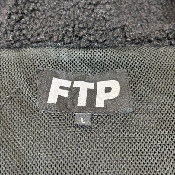 FTP Reflective Polar Full Zip Hoodie Fleece Jacket SS23 Men's Large - Picture 4 of 9